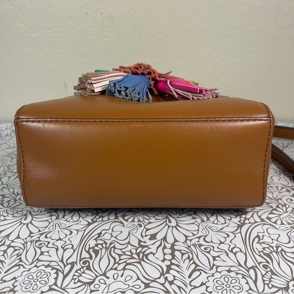 Rebecca Minkoff - Camel leather multi tassel cross body bag. - Picture 6 of 16